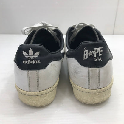 【現状渡し品】【メンズ】 × A BATHING APE アベイシングエイプ GZ8980 21SS SUPERSTAR 80S スーパースター スニーカー 靴 161-260211-na-20-tag サイズ：28cm US 10 カラー：FTWWHT/CBLACK/OWHITE 万代Net店