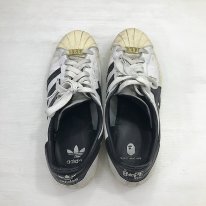 【現状渡し品】【メンズ】 × A BATHING APE アベイシングエイプ GZ8980 21SS SUPERSTAR 80S スーパースター スニーカー 靴 161-260211-na-20-tag サイズ：28cm US 10 カラー：FTWWHT/CBLACK/OWHITE 万代Net店