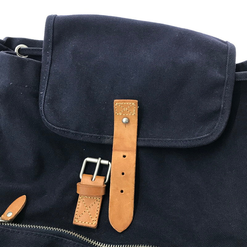 【中古品】【メンズ】 POLO RALPH LAUREN ポロ・ラルフローレン FLAG CANVAS BACKPACK 国旗 キャンバス バックパック リュック カバン 188-260218-na-16-tag カラー：ネイビー 万代Net店