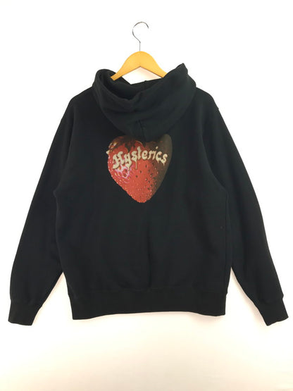 【中古品】【メンズ】 HYSTERIC GLAMOUR ヒステリックグラマー 25AW SKULL BERRY HOODIE 02253CF12 スカルベリーフーディー パーカー 140-260211-rt-30-tag サイズ：L カラー：ブラック 万代Net店