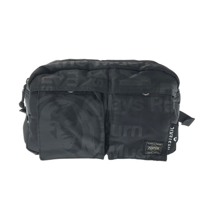 【中古品】【メンズ】 PORTER ポーター × HYSTERIC GLAMOUR ヒステリックグラマー コラボ TANKER WAIST BAG タンカー ウエストバッグ ボディバッグ 吉田カバン 188-260213-hi-28-tag カラー：ブラック 万代Net店
