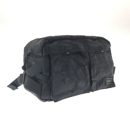 【中古品】【メンズ】 PORTER ポーター × HYSTERIC GLAMOUR ヒステリックグラマー コラボ TANKER WAIST BAG タンカー ウエストバッグ ボディバッグ 吉田カバン 188-260213-hi-28-tag カラー：ブラック 万代Net店
