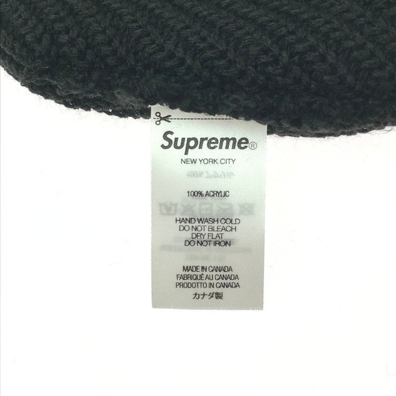 【中古品】【メンズ】 Supreme シュプリーム LOOSE GAUGE BEANIE ルーズ ゲージ ビーニー ニット帽 帽子 185-260420-na-07-tagh カラー：ブラック 万代Net店