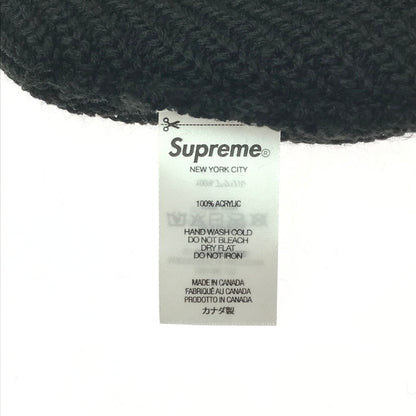 【中古品】【メンズ】 Supreme シュプリーム LOOSE GAUGE BEANIE ルーズ ゲージ ビーニー ニット帽 帽子 185-260420-na-07-tagh カラー：ブラック 万代Net店