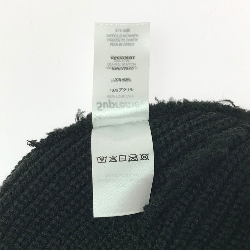 【中古品】【メンズ】 Supreme シュプリーム LOOSE GAUGE BEANIE ルーズ ゲージ ビーニー ニット帽 帽子 185-260420-na-07-tagh カラー：ブラック 万代Net店