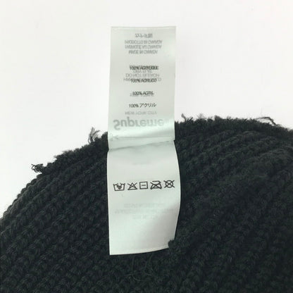 【中古品】【メンズ】 Supreme シュプリーム LOOSE GAUGE BEANIE ルーズ ゲージ ビーニー ニット帽 帽子 185-260420-na-07-tagh カラー：ブラック 万代Net店
