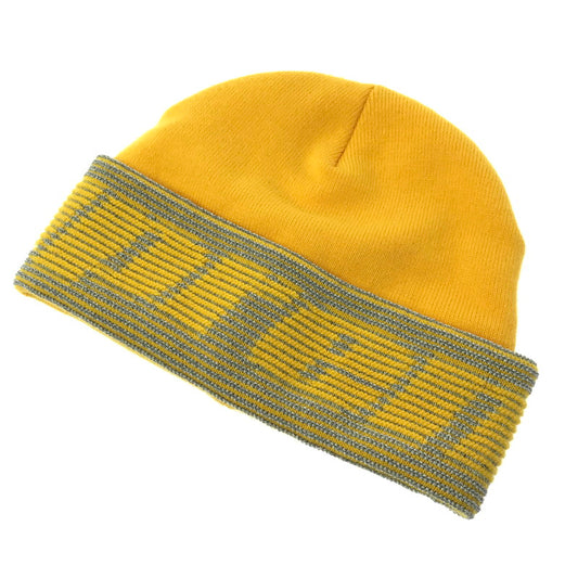 【中古品】【メンズ】 Supreme シュプリーム 24AW REFLECTIVE JACQUARD BEANIE リフレクティブジャガード ビーニー ニット帽 帽子 185-260420-na-09-tagh カラー：イエロー 万代Net店