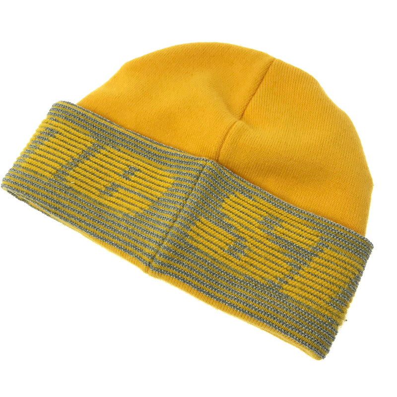 【中古品】【メンズ】 Supreme シュプリーム 24AW REFLECTIVE JACQUARD BEANIE リフレクティブジャガード ビーニー ニット帽 帽子 185-260420-na-09-tagh カラー：イエロー 万代Net店