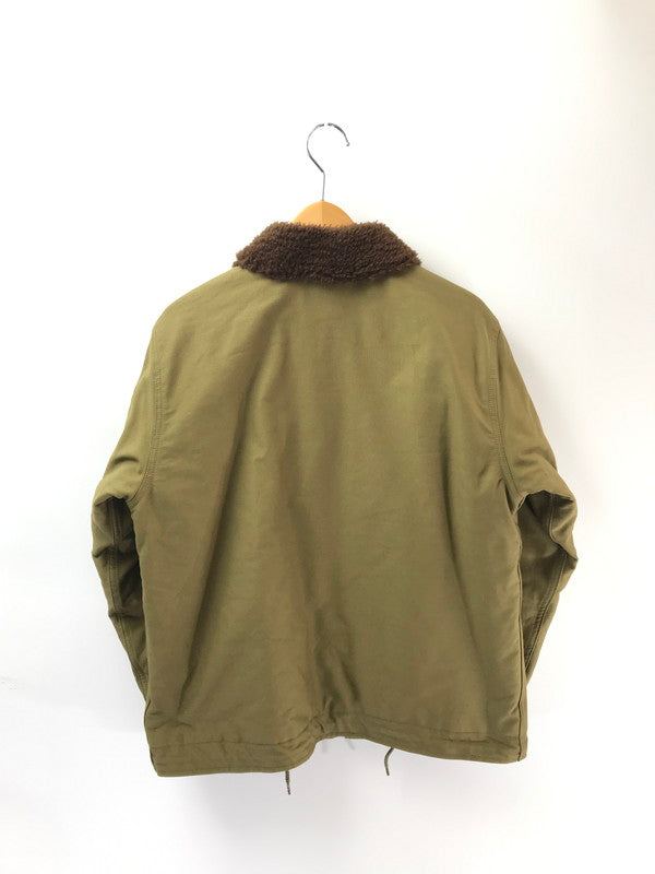 【中古品】【メンズ】 HOUSTON ヒューストン N-1 DECK JACKET 51466 デッキジャケット 145-260212-rt-07-tag サイズ：M カラー：カーキ 万代Net店