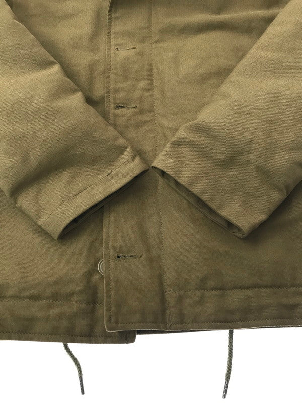 【中古品】【メンズ】 HOUSTON ヒューストン N-1 DECK JACKET 51466 デッキジャケット 145-260212-rt-07-tag サイズ：M カラー：カーキ 万代Net店