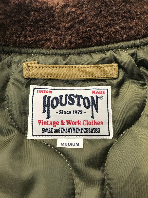【中古品】【メンズ】 HOUSTON ヒューストン N-1 DECK JACKET 51466 デッキジャケット 145-260212-rt-07-tag サイズ：M カラー：カーキ 万代Net店