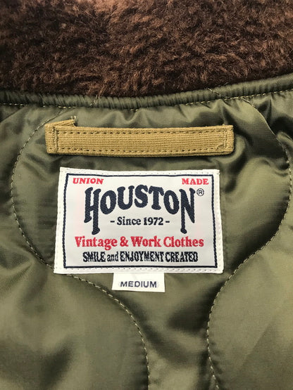【中古品】【メンズ】 HOUSTON ヒューストン N-1 DECK JACKET 51466 デッキジャケット 145-260212-rt-07-tag サイズ：M カラー：カーキ 万代Net店