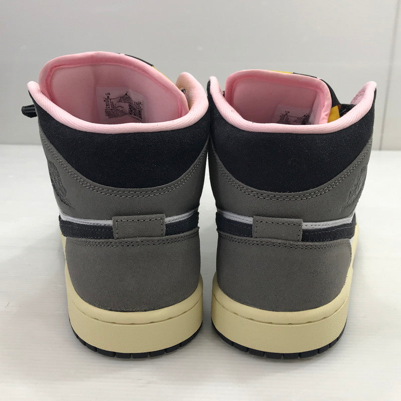 【中古品】【メンズ】 NIKE ナイキ AIR JORDAN 1 MID HQ2011-100 エアジョーダン 1 ミッド スニーカー 靴 160-260211-na-18-tag サイズ：26cm US 8 カラー：WHITE/OIL GREY-CAVE STONE-DARK SULFUR 万代Net店
