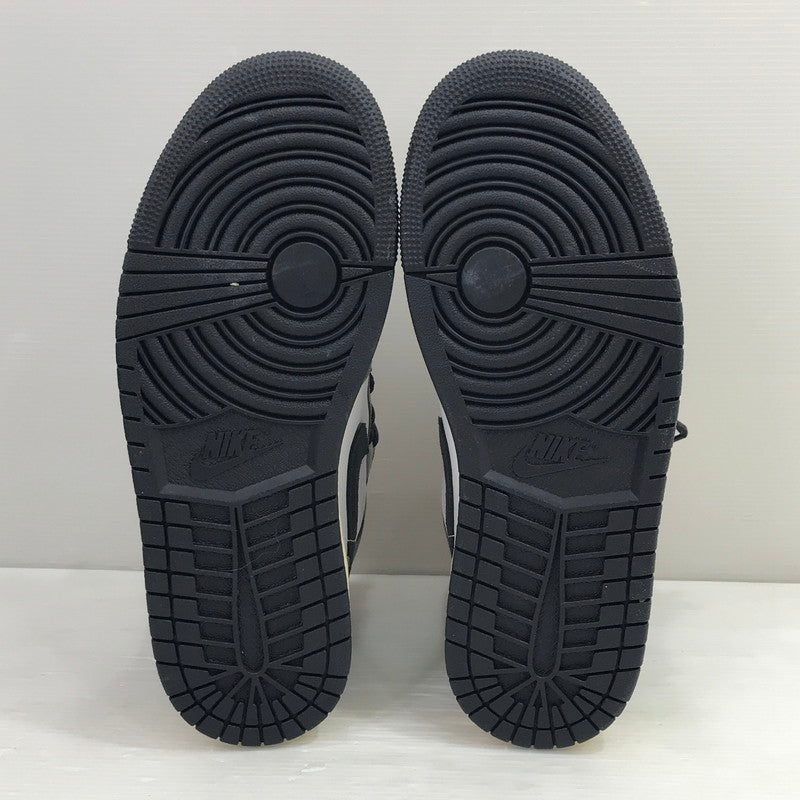【中古品】【メンズ】 NIKE ナイキ AIR JORDAN 1 MID HQ2011-100 エアジョーダン 1 ミッド スニーカー 靴 160-260211-na-18-tag サイズ：26cm US 8 カラー：WHITE/OIL GREY-CAVE STONE-DARK SULFUR 万代Net店