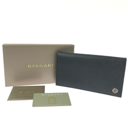 【中古美品】【メンズ】 BVLGARI ブルガリ 二つ折り長財布 30398 ロングウォレット 181-260213-hi-08-tag カラー：ブラック 万代Net店