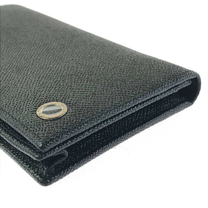 【中古美品】【メンズ】 BVLGARI ブルガリ 二つ折り長財布 30398 ロングウォレット 181-260213-hi-08-tag カラー：ブラック 万代Net店