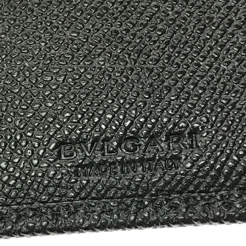 【中古美品】【メンズ】 BVLGARI ブルガリ 二つ折り長財布 30398 ロングウォレット 181-260213-hi-08-tag カラー：ブラック 万代Net店