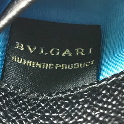 【中古美品】【メンズ】 BVLGARI ブルガリ 二つ折り長財布 30398 ロングウォレット 181-260213-hi-08-tag カラー：ブラック 万代Net店