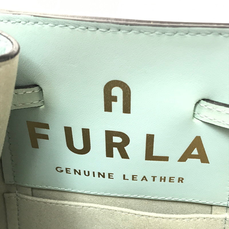 【現状渡し品】【レディース】 FURLA フルラ MIASTELLA MINI BUCKET BAG ミアステラ ミニ バケット バッグ ショルダーバッグ ハンドバッグ カバン 188-260510-na-17-tagh カラー：MINTY 万代Net店