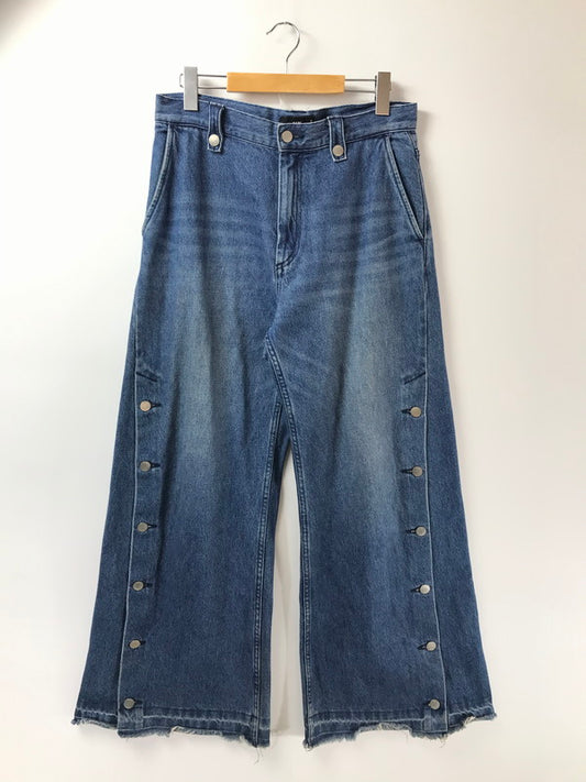 【中古品】【メンズ】 HARE ハレ SIDE BUTTON WIDE DENIM PANTS サイド ボタン ワイド デニム パンツ 158-260213-rt-20-tag カラー：ブルー 万代Net店