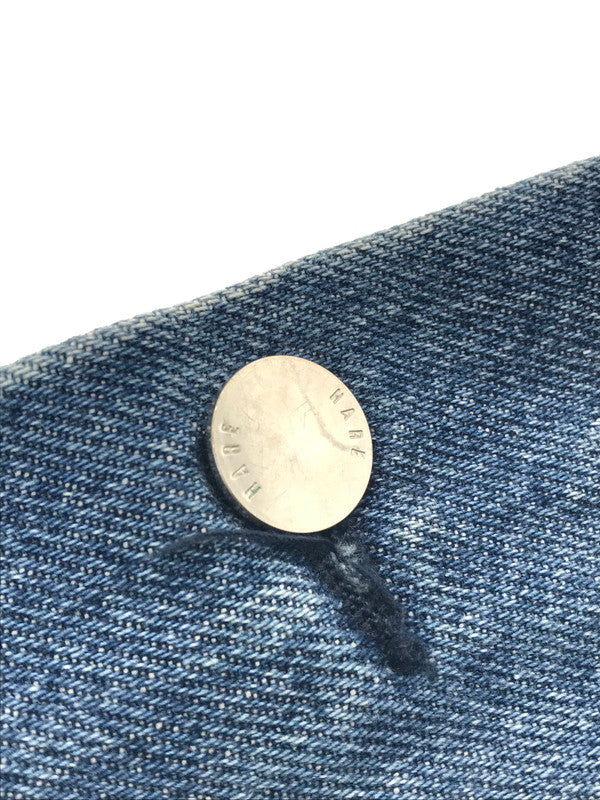 【中古品】【メンズ】 HARE ハレ SIDE BUTTON WIDE DENIM PANTS サイド ボタン ワイド デニム パンツ 158-260213-rt-20-tag カラー：ブルー 万代Net店