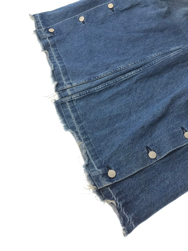 【中古品】【メンズ】 HARE ハレ SIDE BUTTON WIDE DENIM PANTS サイド ボタン ワイド デニム パンツ 158-260213-rt-20-tag カラー：ブルー 万代Net店