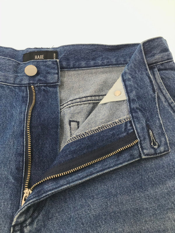 【中古品】【メンズ】 HARE ハレ SIDE BUTTON WIDE DENIM PANTS サイド ボタン ワイド デニム パンツ 158-260213-rt-20-tag カラー：ブルー 万代Net店