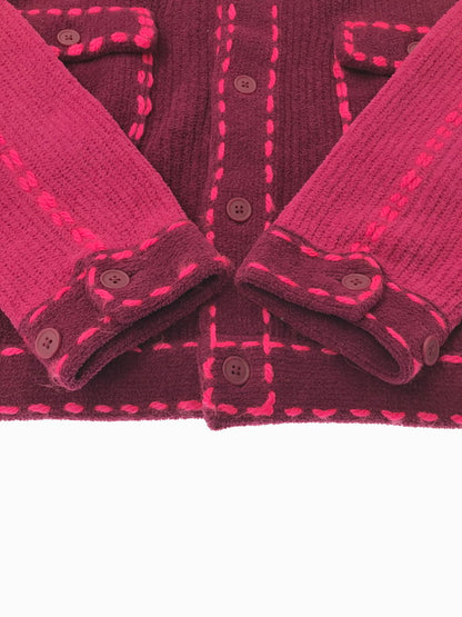 【中古品】【メンズ】 PHINGERIN フィンガリン 25AW PG1 KNIT PD-252-KN-011 25年秋冬 ピージーワン ニット トップス 140-260213-rt-12-tag カラー：バーガンディー 万代Net店
