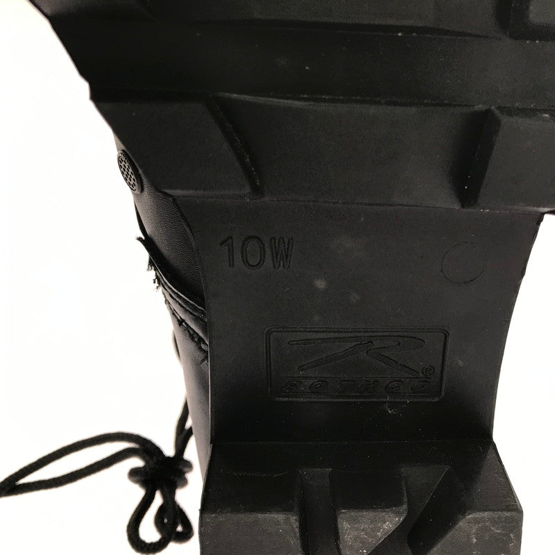 【中古品】【メンズ】 ROTHCO ロスコ FRONT ZIP MILITARY JUNGLE BOOTS フロントジップ ミリタリージャングルブーツ 靴 165-260218-rt-07-tag サイズ：10w カラー：ブラック 万代Net店