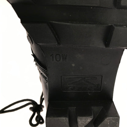 【中古品】【メンズ】 ROTHCO ロスコ FRONT ZIP MILITARY JUNGLE BOOTS フロントジップ ミリタリージャングルブーツ 靴 165-260218-rt-07-tag サイズ：10w カラー：ブラック 万代Net店