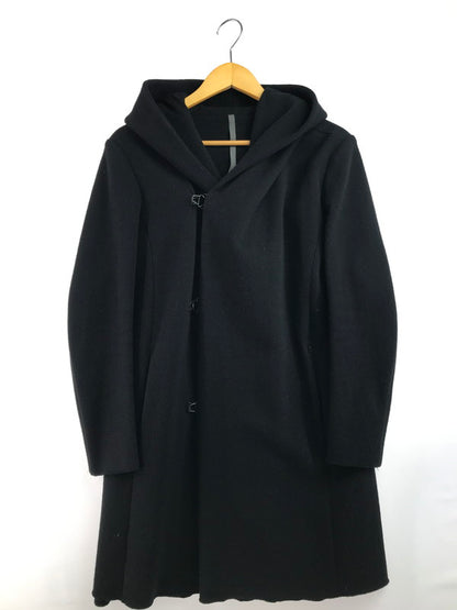 【中古品】【メンズ】 KAZUYUKI KUMAGAI ATTACHMENT カズユキクマガイアタッチメント CASHMERE BLEND MELTON HOODED COAT KC52-020 カシミヤ混 メルトン コート 140-260223-rt-09-tag サイズ：1 カラー：ブラック 万代Net店