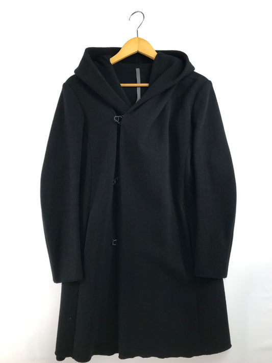 【中古品】【メンズ】 KAZUYUKI KUMAGAI ATTACHMENT カズユキクマガイアタッチメント CASHMERE BLEND MELTON HOODED COAT KC52-020 カシミヤ混 メルトン コート 140-260223-rt-09-tag サイズ：1 カラー：ブラック 万代Net店
