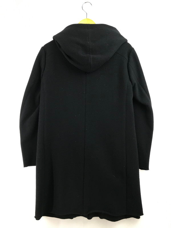 【中古品】【メンズ】 KAZUYUKI KUMAGAI ATTACHMENT カズユキクマガイアタッチメント CASHMERE BLEND MELTON HOODED COAT KC52-020 カシミヤ混 メルトン コート 140-260223-rt-09-tag サイズ：1 カラー：ブラック 万代Net店