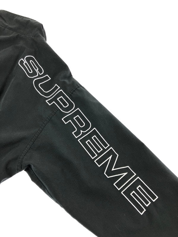 【メンズ】 Supreme シュプリーム 25AW SPELLOUT EMBROIDERED RIPSTOP TRACK JACKET スペルアウト 刺繍入り リップストップ トラックジャケット 149-260320-rt-24-tag サイズ：M カラー：ブラック 万代Net店