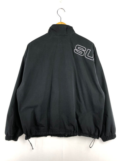 【メンズ】 Supreme シュプリーム 25AW SPELLOUT EMBROIDERED RIPSTOP TRACK JACKET スペルアウト 刺繍入り リップストップ トラックジャケット 149-260320-rt-24-tag サイズ：M カラー：ブラック 万代Net店