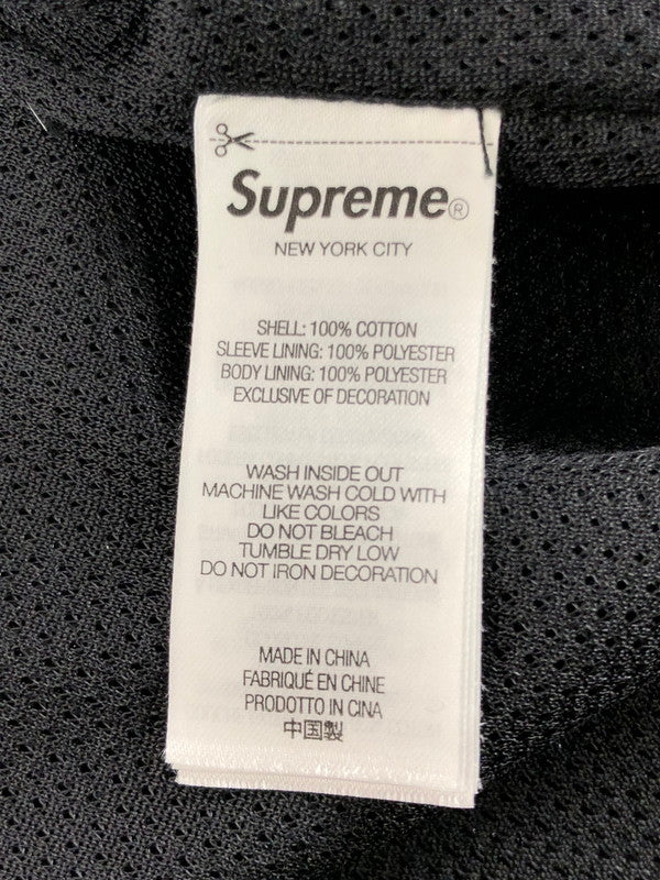 【メンズ】 Supreme シュプリーム 25AW SPELLOUT EMBROIDERED RIPSTOP TRACK JACKET スペルアウト 刺繍入り リップストップ トラックジャケット 149-260320-rt-24-tag サイズ：M カラー：ブラック 万代Net店