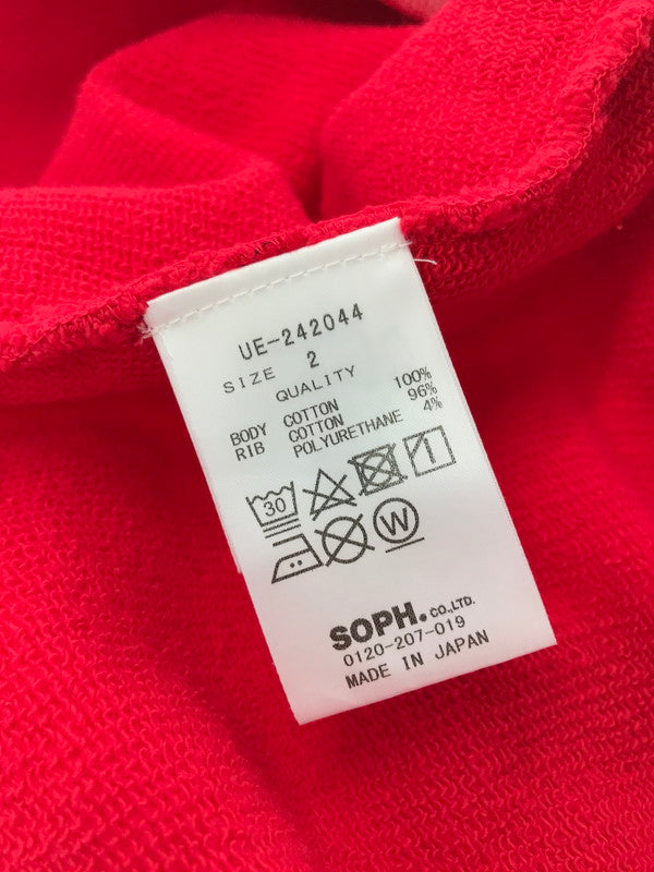 【中古品】【メンズ】 uniform experiment ユニフォームエクスペリメント FADE SWEATSHIRT UE-242044 フェード スウェット シャツ 142-260213-rt-06-tag カラー：レッド 万代Net店