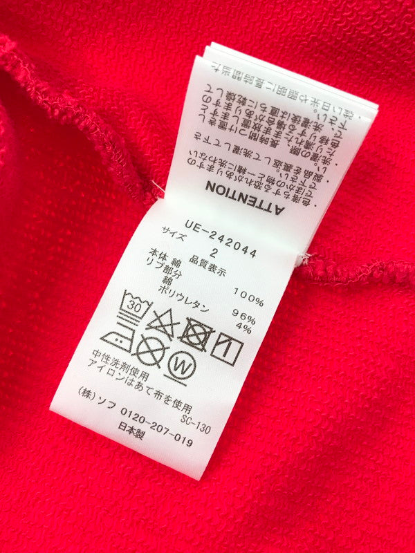 【中古品】【メンズ】 uniform experiment ユニフォームエクスペリメント FADE SWEATSHIRT UE-242044 フェード スウェット シャツ 142-260213-rt-06-tag カラー：レッド 万代Net店