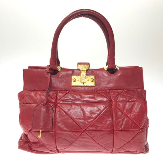 【現状渡し品】【レディース】 MARC JACOBS マークジェイコブス HAND BAG ハンドバッグ カバン 188-260510-na-16-tagh カラー：レッド 万代Net店