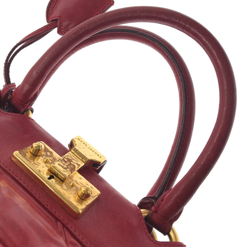 【現状渡し品】【レディース】 MARC JACOBS マークジェイコブス HAND BAG ハンドバッグ カバン 188-260510-na-16-tagh カラー：レッド 万代Net店