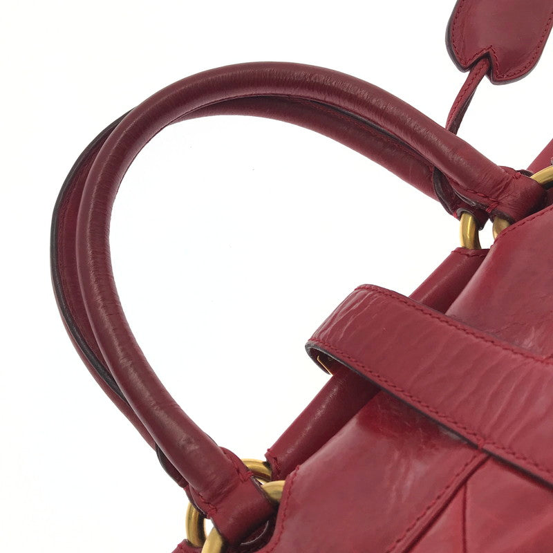 【現状渡し品】【レディース】 MARC JACOBS マークジェイコブス HAND BAG ハンドバッグ カバン 188-260510-na-16-tagh カラー：レッド 万代Net店
