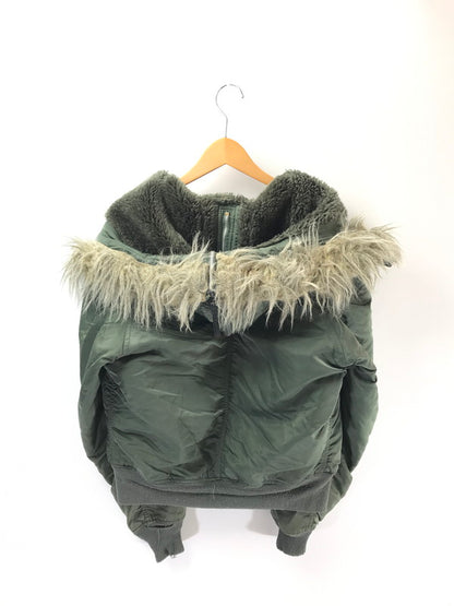 【現状渡し品】【メンズ】 ALPHA アルファ 80～90's N-2B FLIGHT JACKET 1615-573-8335 80～90年代 フライト ジャケット USA製 IDEALジッパー 145-260212-rt-04-tag サイズ：M カラー：カーキ 万代Net店