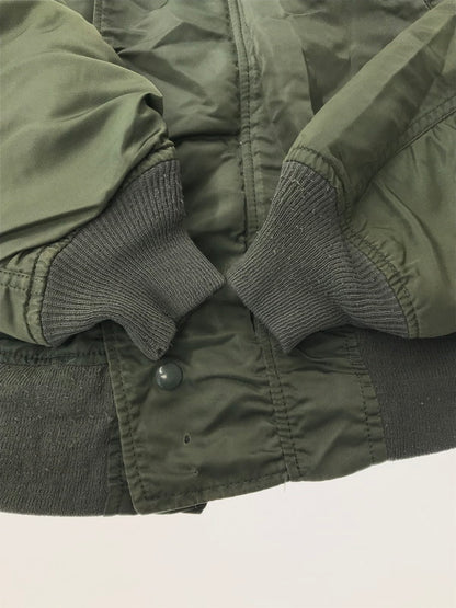 【現状渡し品】【メンズ】 ALPHA アルファ 80～90's N-2B FLIGHT JACKET 1615-573-8335 80～90年代 フライト ジャケット USA製 IDEALジッパー 145-260212-rt-04-tag サイズ：M カラー：カーキ 万代Net店