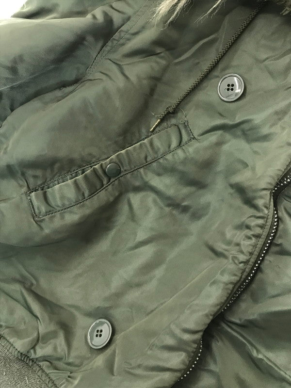 【現状渡し品】【メンズ】 ALPHA アルファ 80～90's N-2B FLIGHT JACKET 1615-573-8335 80～90年代 フライト ジャケット USA製 IDEALジッパー 145-260212-rt-04-tag サイズ：M カラー：カーキ 万代Net店