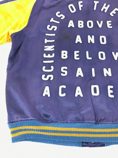 【現状渡し品】【メンズ】 SAINT MICHAEL セント マイケル SHERMER ACADEMY SA_SKASTADIUM JKT SM-A22-0000-063 シャーマー アカデミー スカスタジアム ジャケット スタジャン スカジャン 141-261017-ty-07-tagh サイズ：L カラー：パープル/イエロー 万代Net店