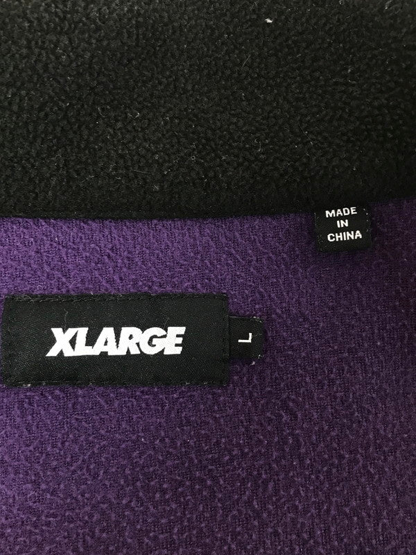 【中古品】【メンズ】 XLARGE エクストララージ MULTI PANELED ZIP JACKET 01194504 マルチ パネル ジップ ジャケット アウター 142-260219-rt-09-tag サイズ：L カラー：パープル 万代Net店