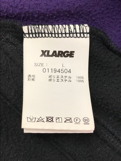 【中古品】【メンズ】 XLARGE エクストララージ MULTI PANELED ZIP JACKET 01194504 マルチ パネル ジップ ジャケット アウター 142-260219-rt-09-tag サイズ：L カラー：パープル 万代Net店