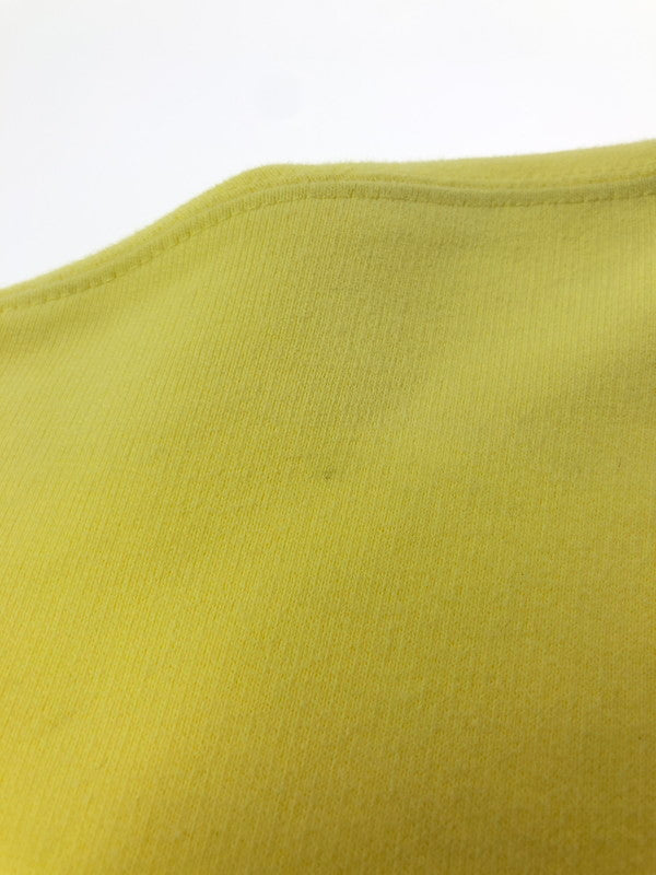 【現状渡し品】【メンズ】 WE11DONE ウェルダン HAND BLEACHED IRIDESCENT LOGO SWEATER WD-TP7-20-100-U-WH ロゴ スウェット トレーナー 142-260516-na-14-tagh サイズ：M カラー：イエロー 万代Net店