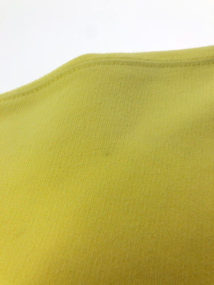 【現状渡し品】【メンズ】 WE11DONE ウェルダン HAND BLEACHED IRIDESCENT LOGO SWEATER WD-TP7-20-100-U-WH ロゴ スウェット トレーナー 142-260516-na-14-tagh サイズ：M カラー：イエロー 万代Net店