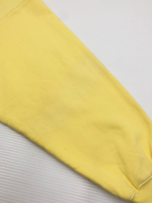 【現状渡し品】【メンズ】 WE11DONE ウェルダン HAND BLEACHED IRIDESCENT LOGO SWEATER WD-TP7-20-100-U-WH ロゴ スウェット トレーナー 142-260516-na-14-tagh サイズ：M カラー：イエロー 万代Net店